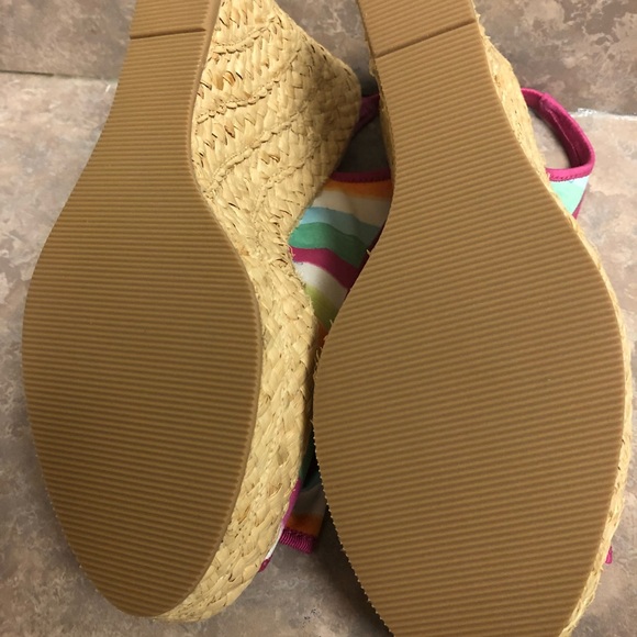 Never Worn Coach Grace Watercolor Wedges - Picture 5 of 5